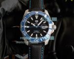 Replica Tag Heuer Aquaracer Calibre 5 Black Dial Blue Ceramic Bezel Watch